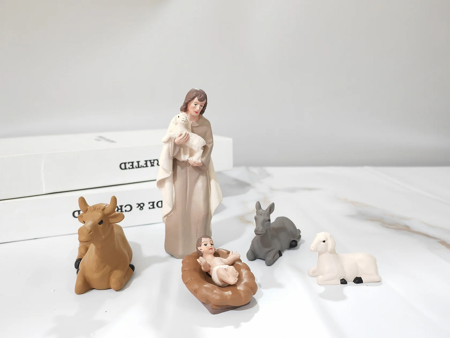 Nativity Sets for Christmas, 10 Pcs Nativity Scene Statues, Suitable for Religious Decor and Interior Home Decor