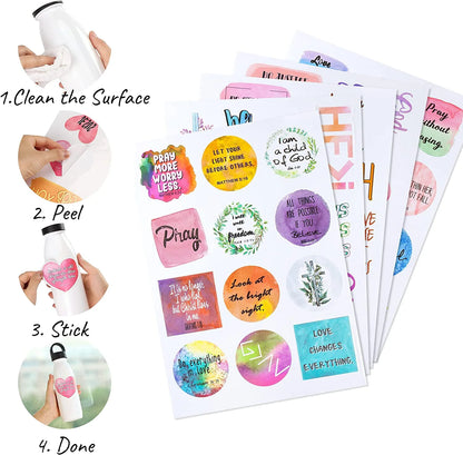 - Christian Stickers, 49 Pcs, Religious Stickers, Jesus Stickers, Bible Stickers, Assorted Color
