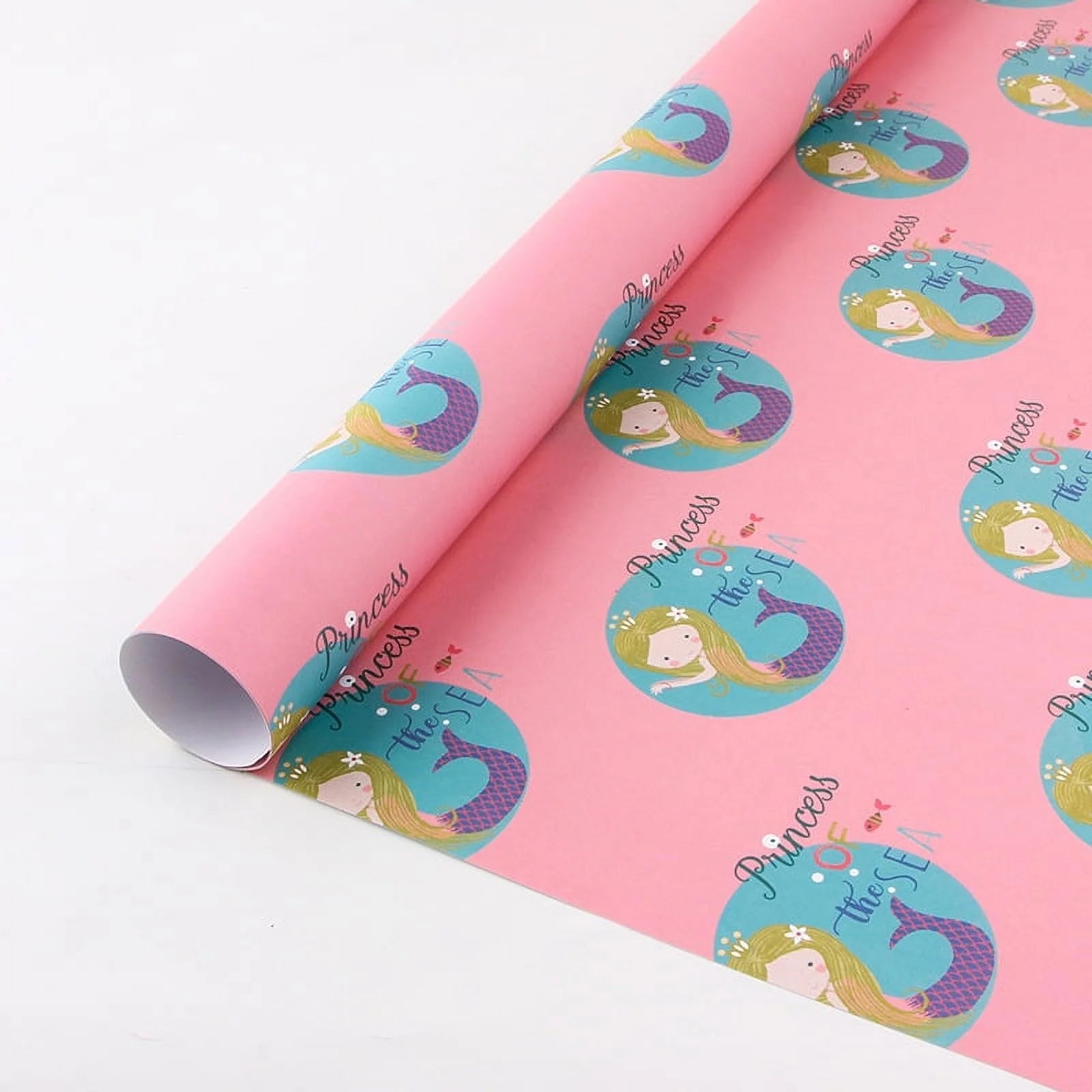 Mermaid Seahorse Seashell Gift Wrapping Paper, 12 Pack (20"X29")