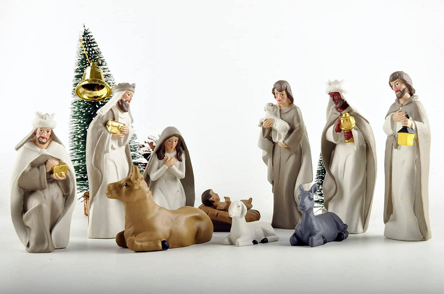 Nativity Sets for Christmas, 10 Pcs Nativity Scene Statues, Suitable for Religious Decor and Interior Home Decor