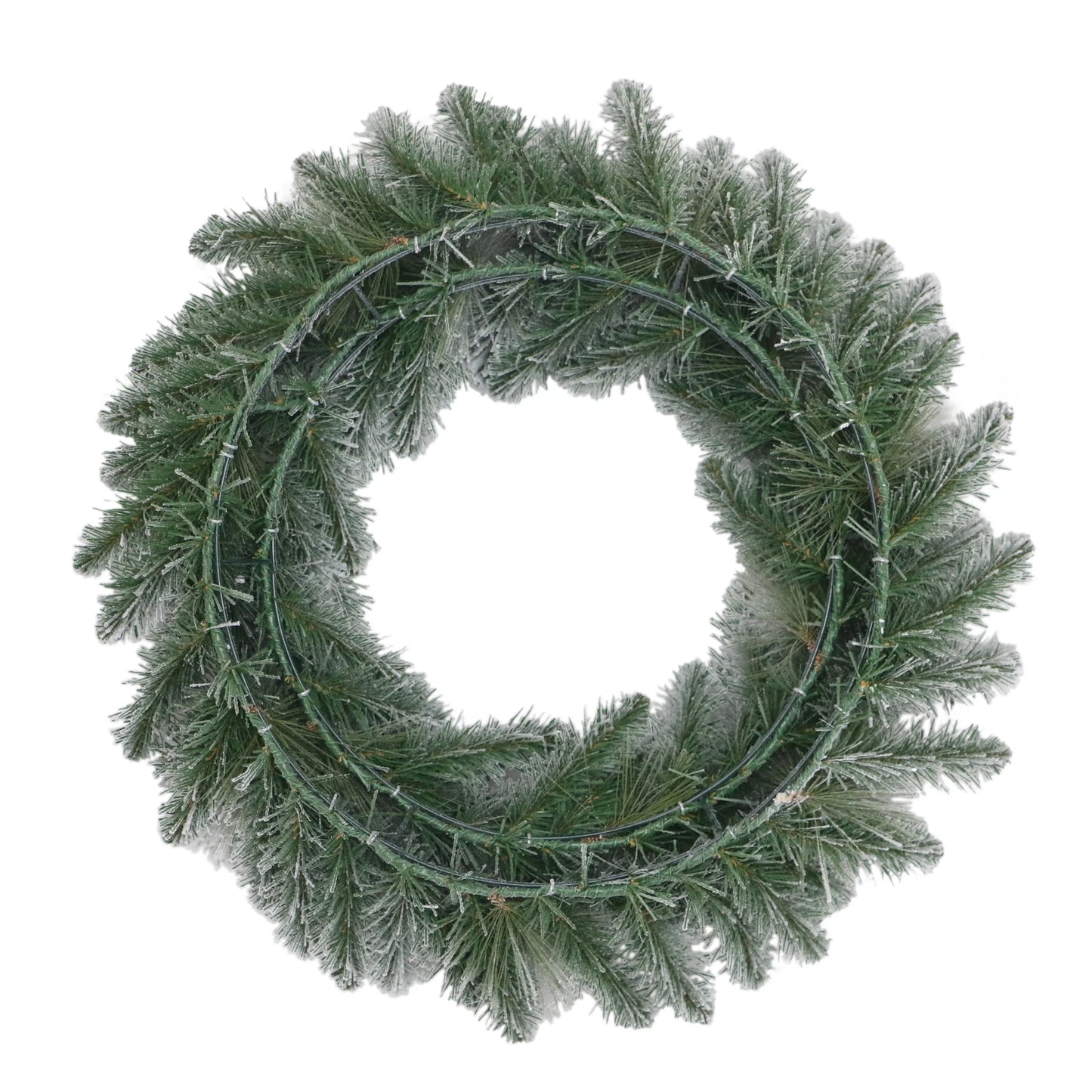 Winter Frost Flocked Christmas Wreath, 24", by