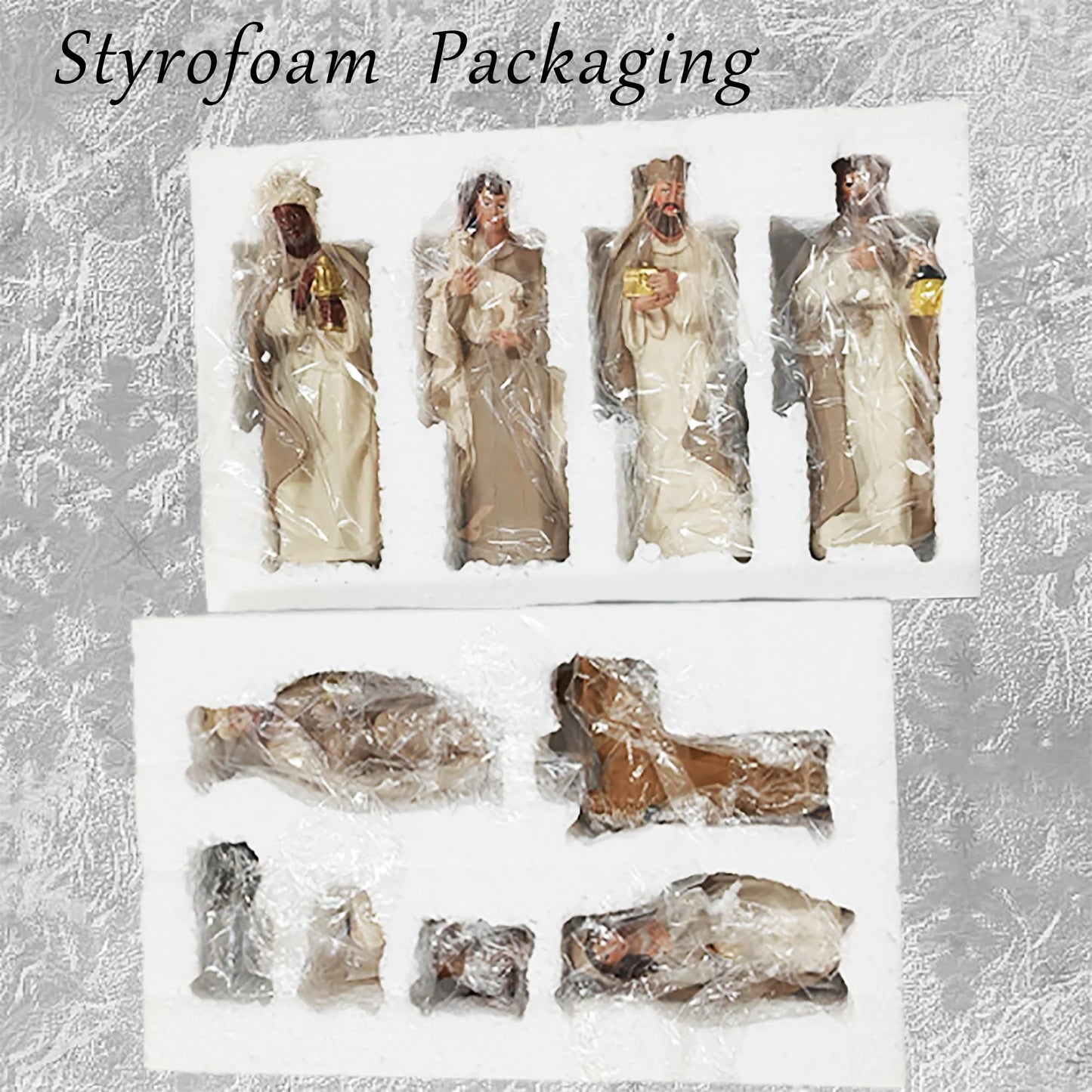 Nativity Sets for Christmas, 10 Pcs Nativity Scene Statues, Suitable for Religious Decor and Interior Home Decor