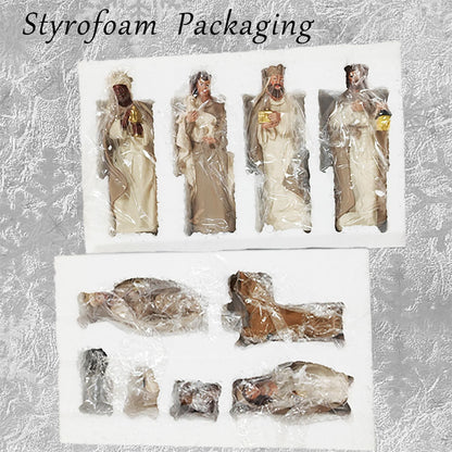 Nativity Sets for Christmas, 10 Pcs Nativity Scene Statues, Suitable for Religious Decor and Interior Home Decor