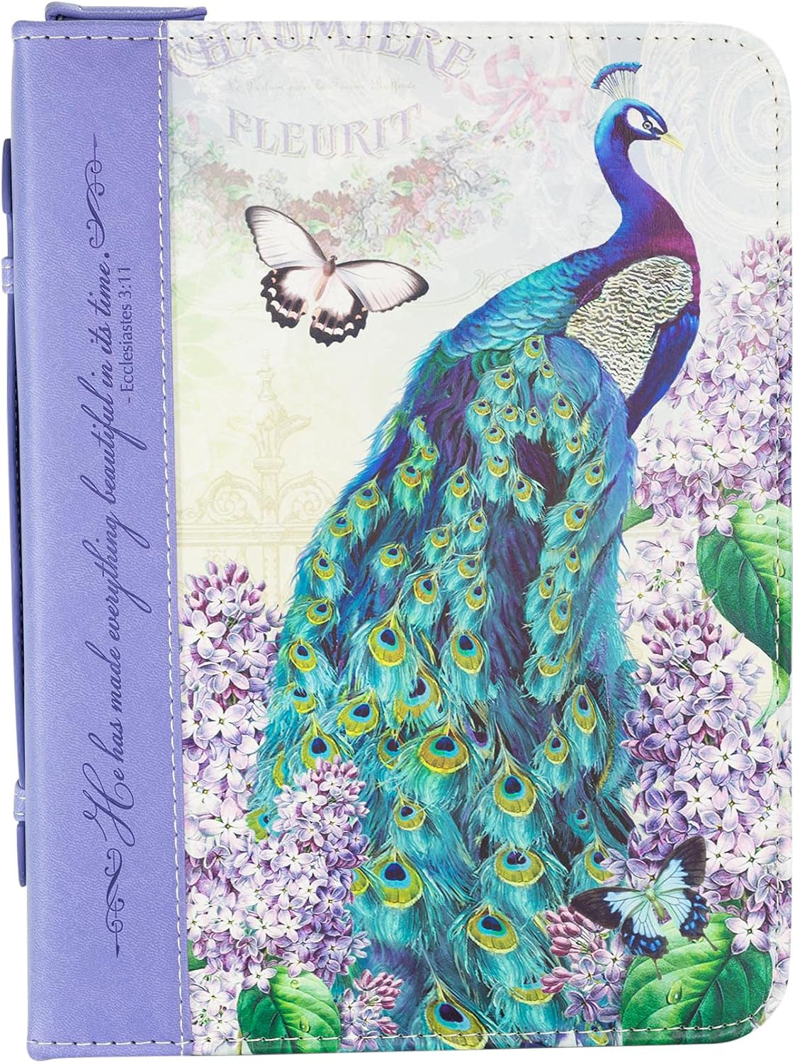 Bible Business Report Cover (25739) | Fits Bibles up to 10" X 7" X 1.50", Peacock, X-Large