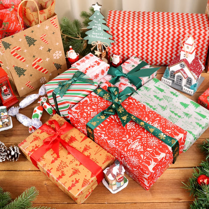 150Pcs Christmas Tissue Paper Sheets Christmas Wrapping Paper Xmas Tissue Paper for Gift Bags Gift Wrap