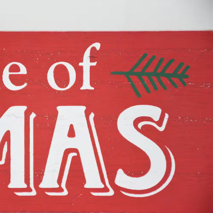 3.25 In. Wood Christmas Believe in the Miracle of Christmas Wall Plaque