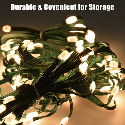 200 LED Christmas Tree Lights with Smart APP & Remote Control Waterfall String Fairy Lights Outdoor Waterproof Party Decor