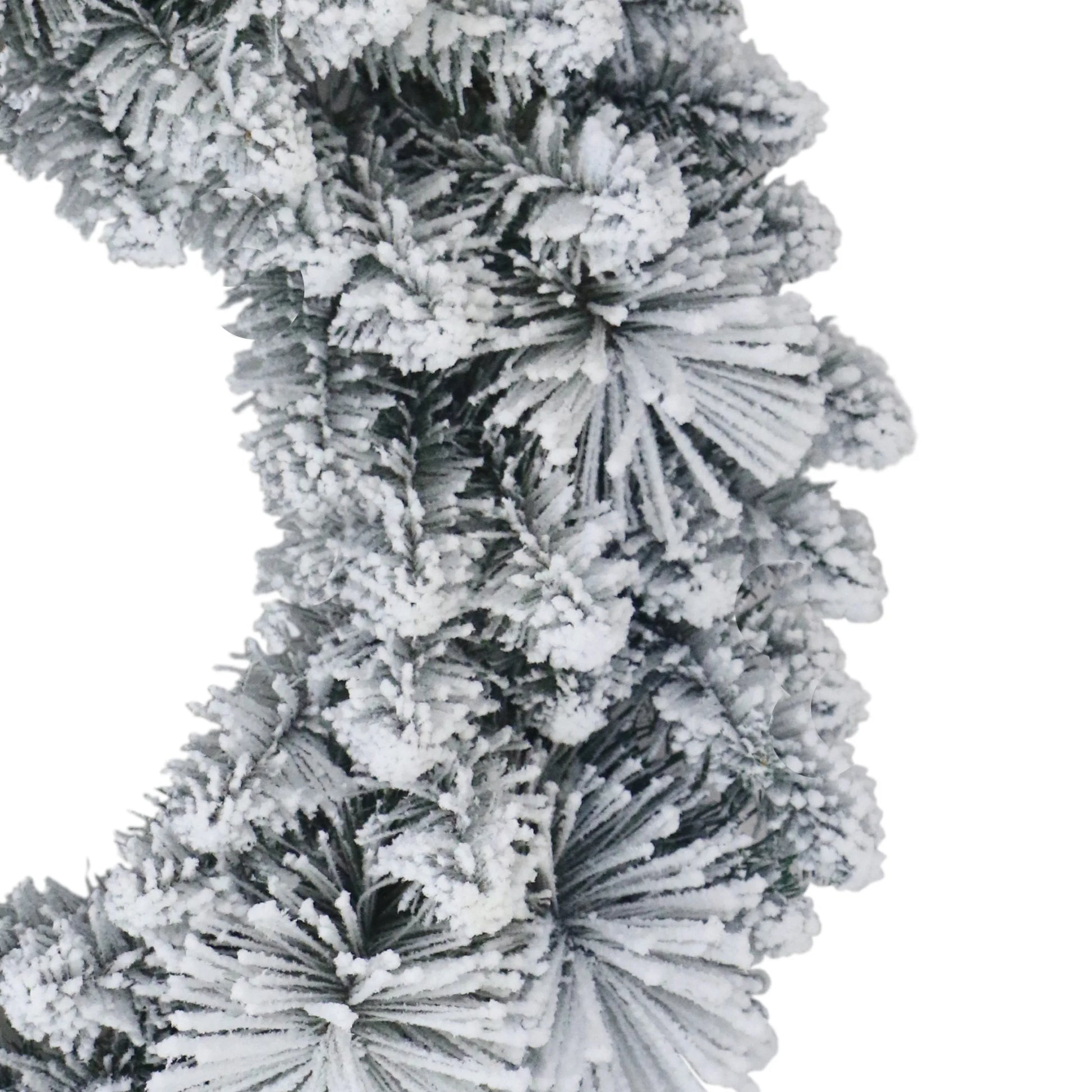 Winter Frost Flocked Christmas Wreath, 24", by