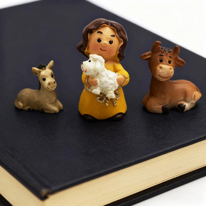 4.3 Inch Nativity Resin Knick-Knack Set of 11