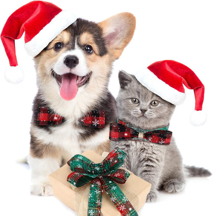 4 Rolls Christmas Plaid Ribbon 24 Yards Snowflake Ribbon Red and Green Plaid Burlap Xmas Decorative Wrapping for Holiday Crafts DIY Wreath Bow Xmas Tree Bow Gift Decor(1 Inch)