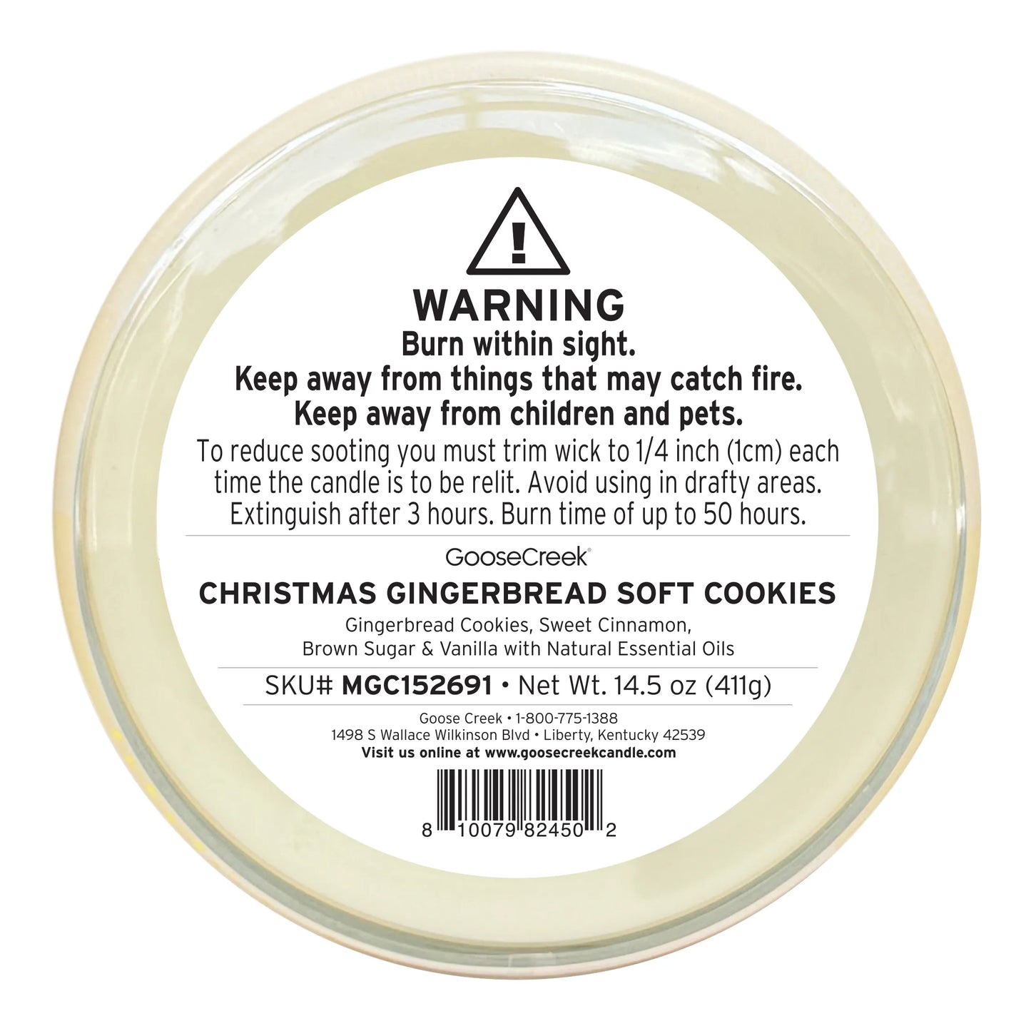 3-Wick Little Debbie Christmas Gingerbread Cookies Scented Jar Candle, 14.5Oz.