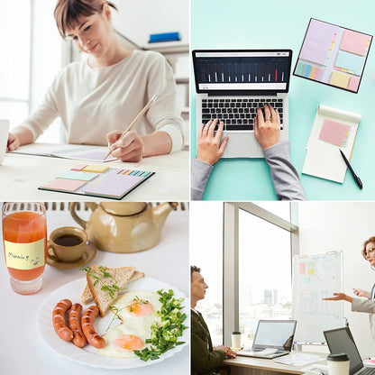 - Sticky Notes Set, 410 Pack, Pastel Colors, Sticky Notes Tabs, Divider Sticky Notes, Office Supplies