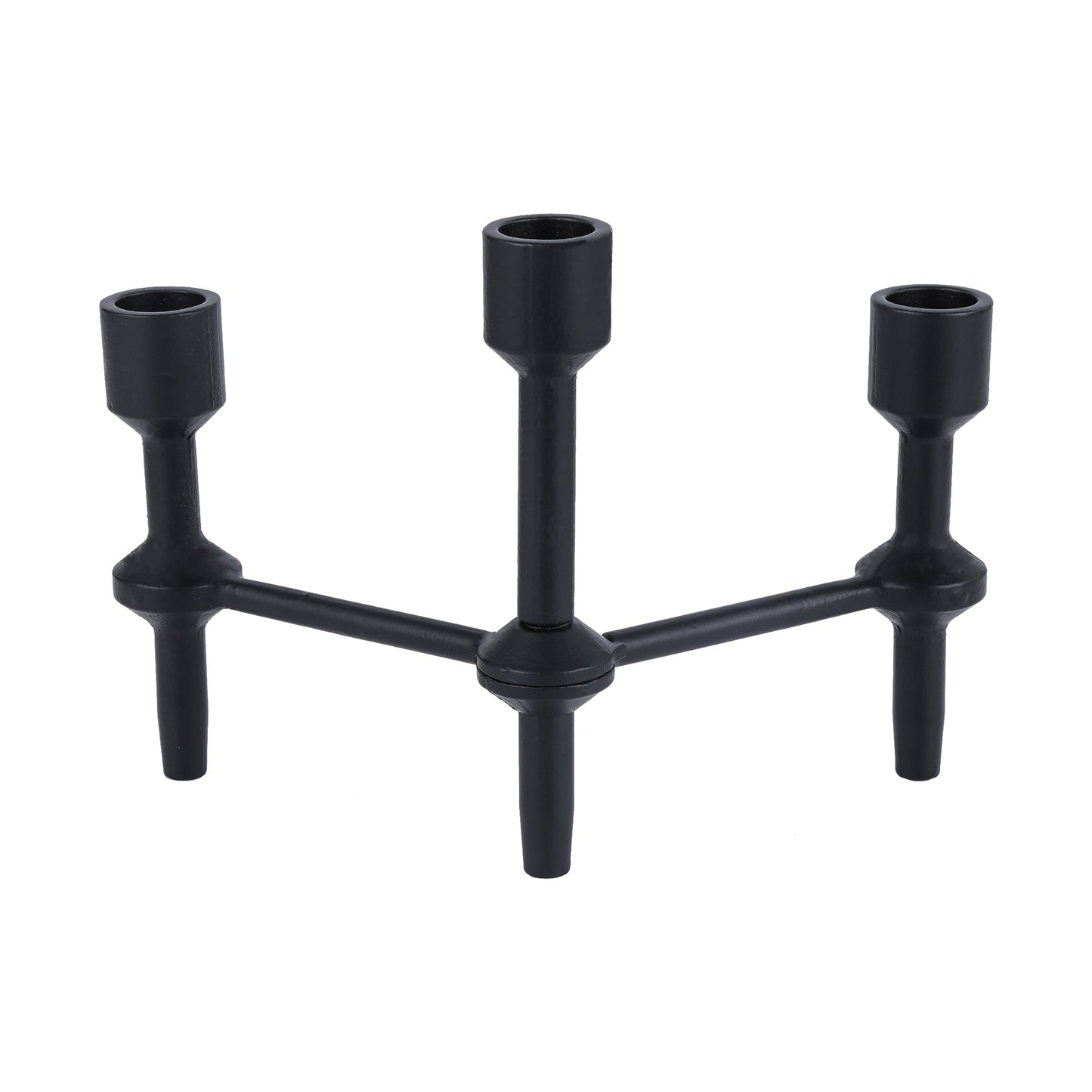 Better Homes & Garden 6" Black Cast Iron Pillar Taper Candle Holder Candelabra