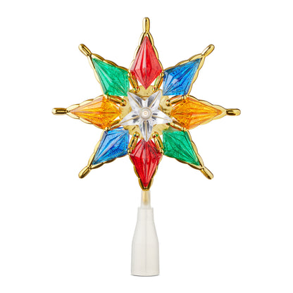 LED Star Christmas Tree Topper, Multicolor, 8", by