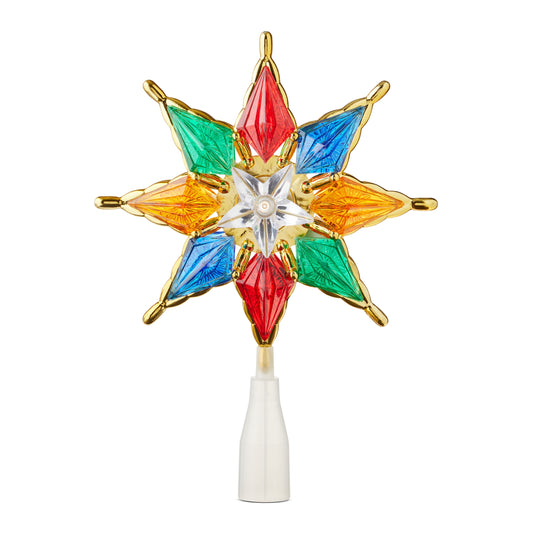 LED Star Christmas Tree Topper, Multicolor, 8", by