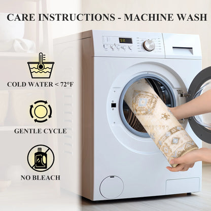 Boho Kitchen Rug Sets 3 Piece Runner Bohemian Mats Non Skid Washable Kitchen Floor Mat Runner