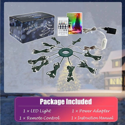 200 LED Christmas Tree Lights with Smart APP & Remote Control Waterfall String Fairy Lights Outdoor Waterproof Party Decor