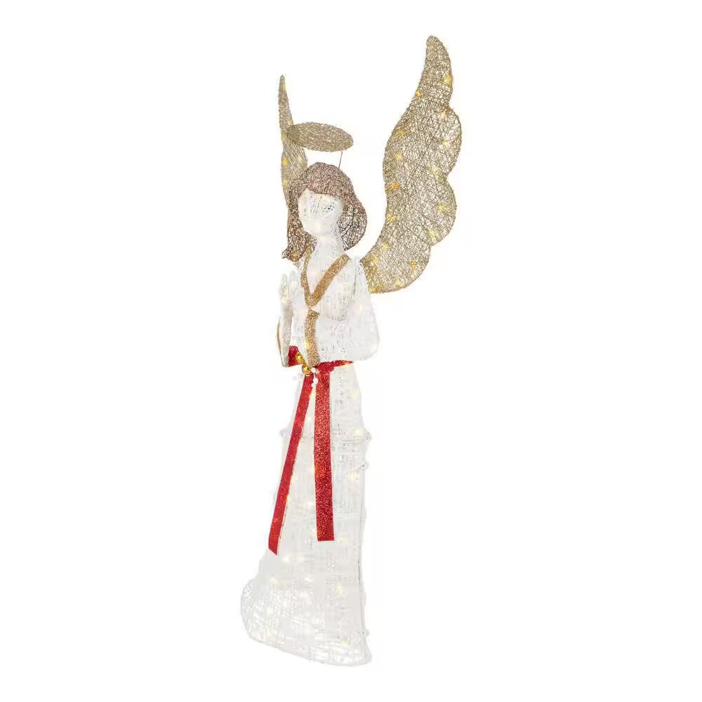 6 Ft. Polar Wishes LED Angel Holiday Yard Decoration Y46