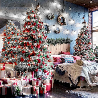 66Ft 200 LED Plug in Christmas Lights Green Wire Twinkle Christmas Tree Lights, White