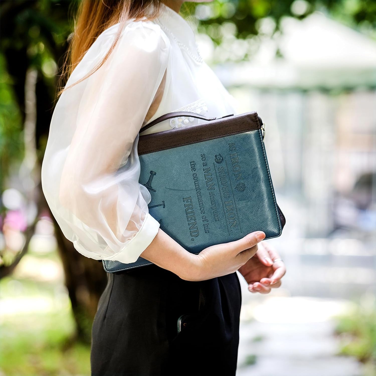 - Bible Covers for Men, 10.7" X 7.5" X 2.4”, Bible Case for Men, Bible Bag, Bibl