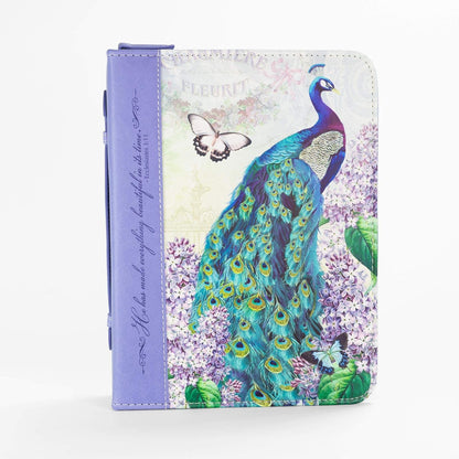 Bible Business Report Cover (25739) | Fits Bibles up to 10" X 7" X 1.50", Peacock, X-Large