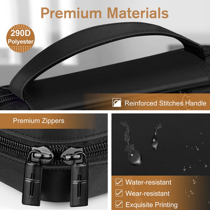 Bible Cover, Carrying Book Case Church Bag Bible Protective with Handle and Zippered Pocket, Perfect Gift for Men Women Father, Black