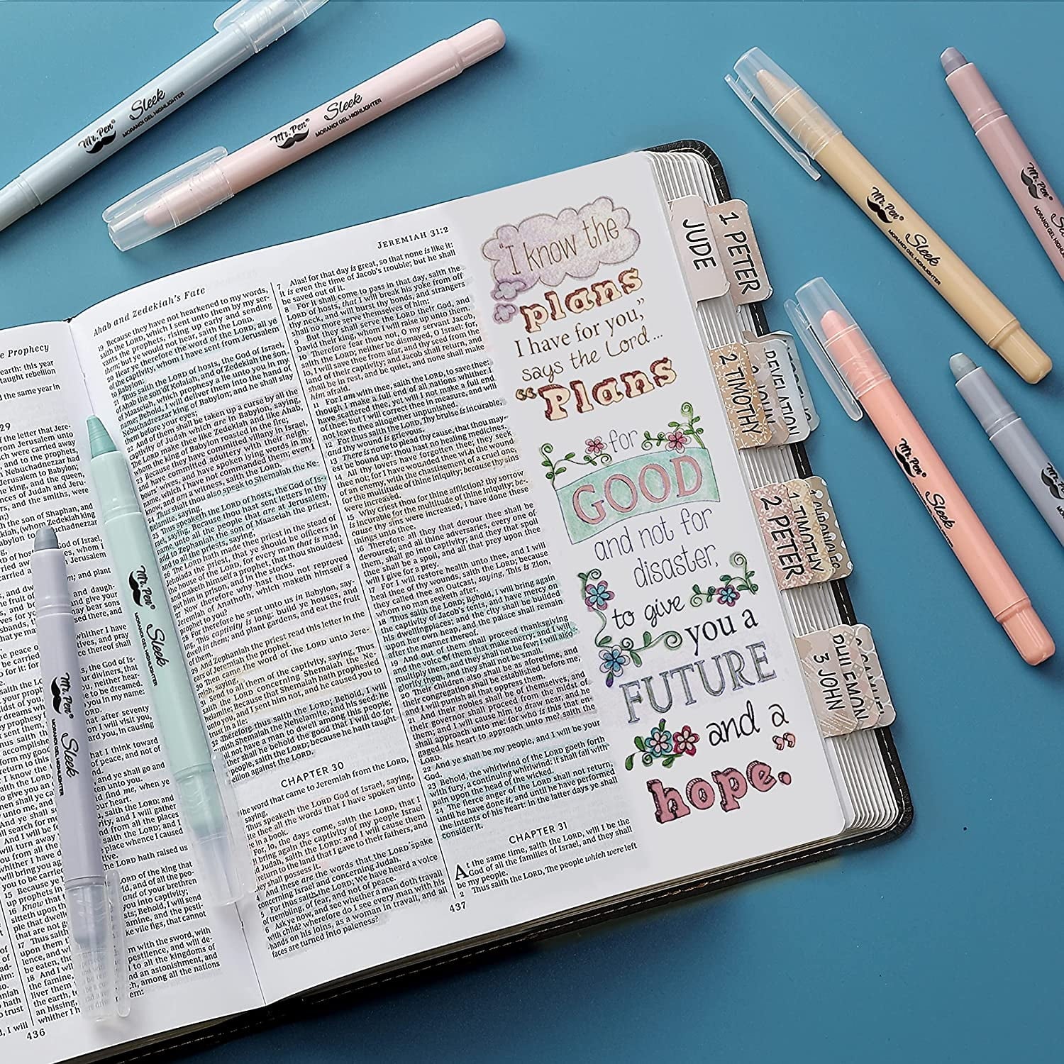 - Gel Highlighter, 8 Pack, Morandi Colors, Bible Highlighters No Bleed, No Bleed Highlighters