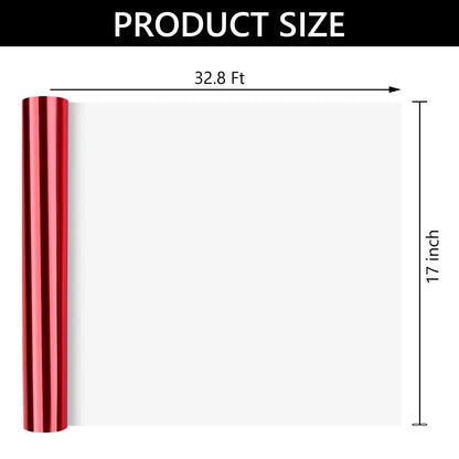 Metallic Wrapping Paper Solid Color Packaging Paper 17 Inch X 32.8 Ft Matte Wrapping Paper Gift Wrapping Paper for Wedding Birthday Christmas Red