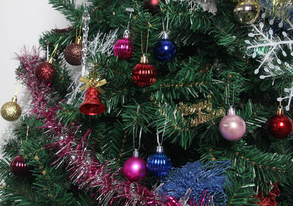 Christmas Shatterproof Tree Decoration Ball Ornaments for Holiday, Wedding, Party - 1.6" (4Cm) 36-Piece Set (Black)