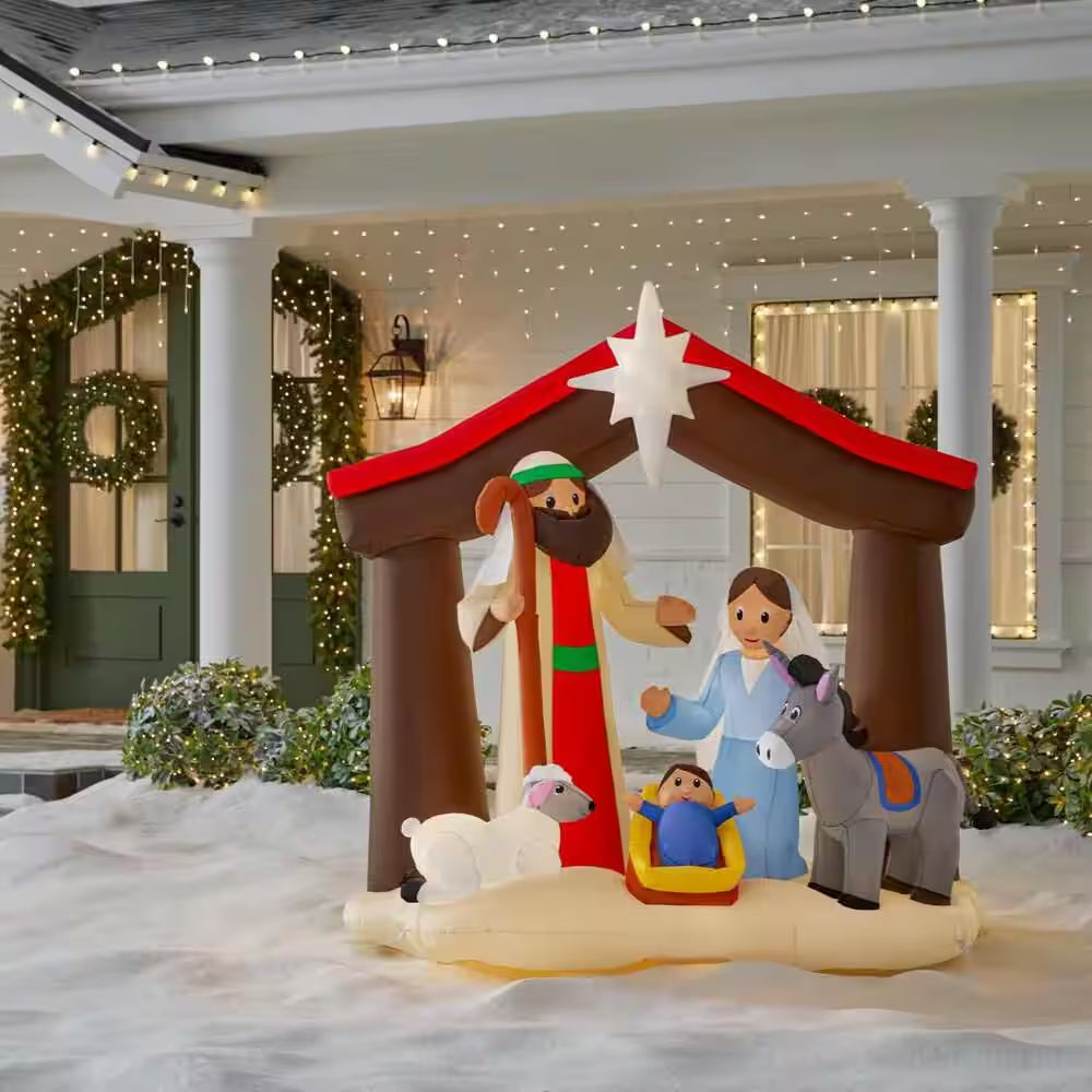 6 Ft LED Nativity Scene