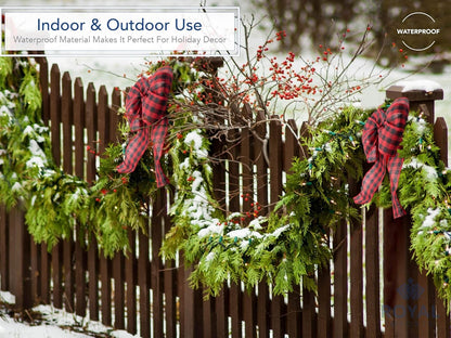 Buffalo Checkered Plaid Christmas Ribbon Wired, Black/Red, 2.5" (#40) Gingham Design for Bow Making, Gift Wrapping, Wreaths, Holiday, 50 Yd Roll (150 FT Spool)