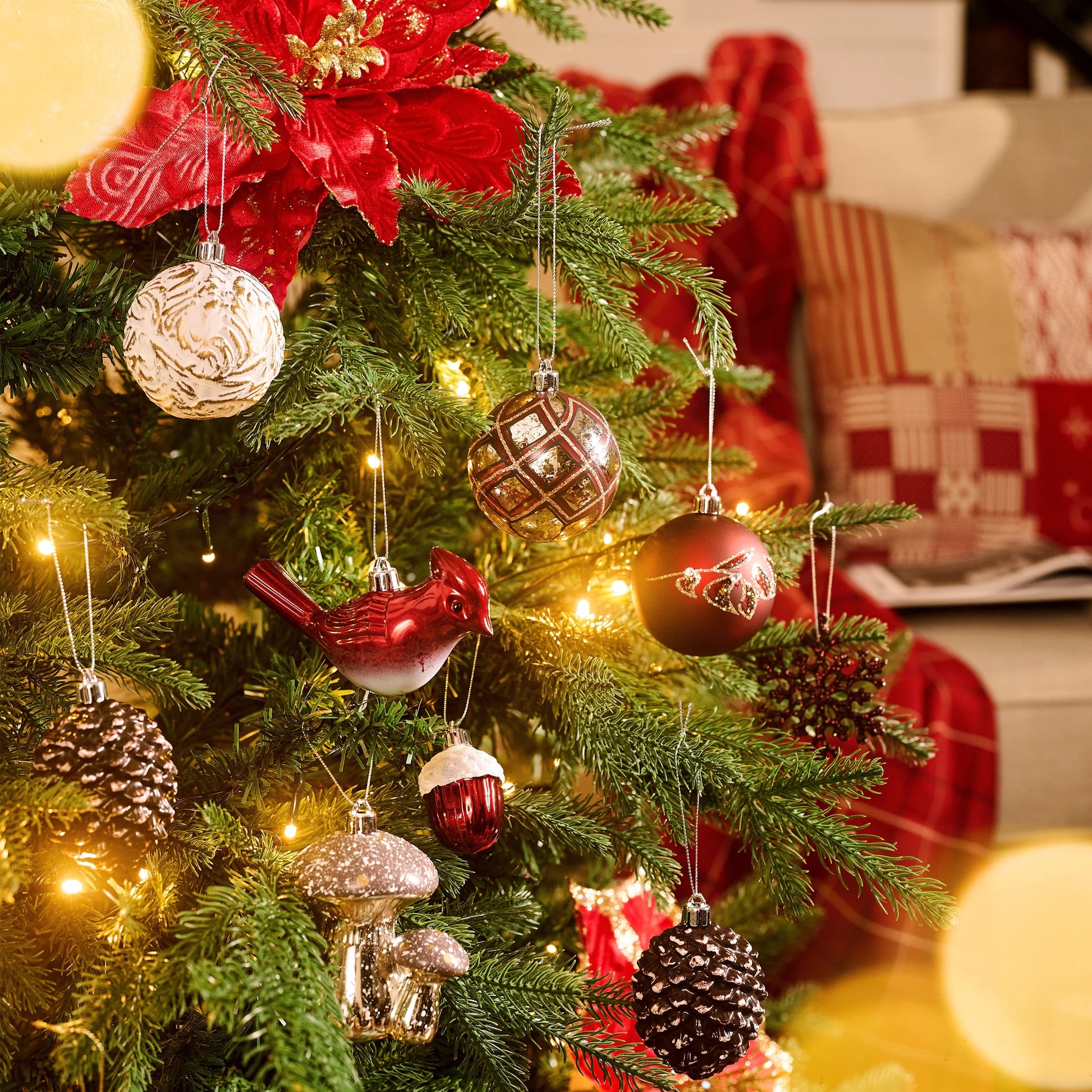 70Ct Fall Ornaments, Shatterproof Harvest Hanging Ball Decorations Bulk for Home Decor and Celebration Thanksgiving Celebration Party