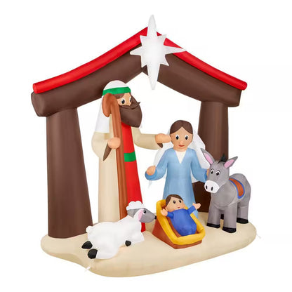 6 Ft LED Nativity Scene