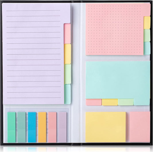 - Sticky Notes Set, 410 Pack, Pastel Colors, Sticky Notes Tabs, Divider Sticky Notes, Office Supplies