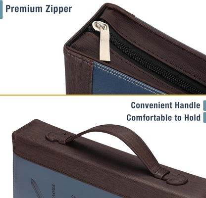 - Bible Covers for Men, 10.7" X 7.5" X 2.4”, Bible Case for Men, Bible Bag, Bibl