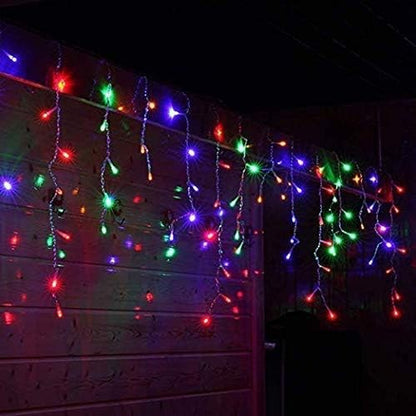 Christmas Icicle Lights Outdoor, 360 LED 29.5Ft 8 Modes Fairy Icicle String