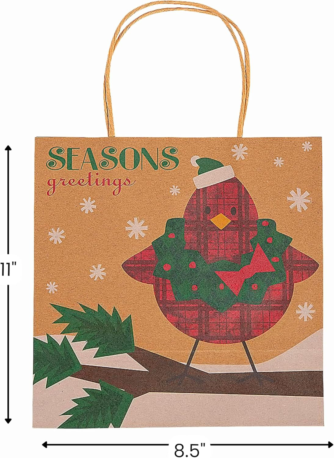 CHRISTMAS CRAFT BAG ASST - Party Supplies - 12 Pieces