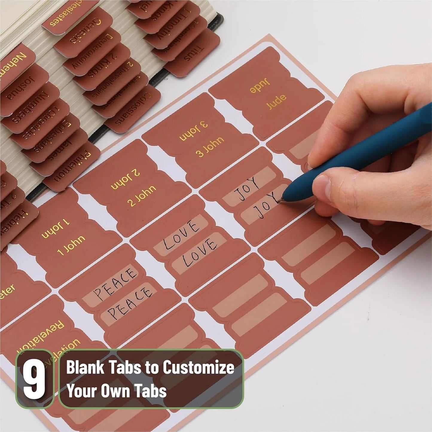 - Bible Tabs, 75 Tabs, Metallic Gold Lettering Bible Tabs for Women and Men