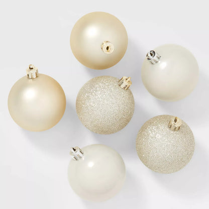 50Ct Shatter-Resistant round Christmas Tree Ornament Set - Wondershop