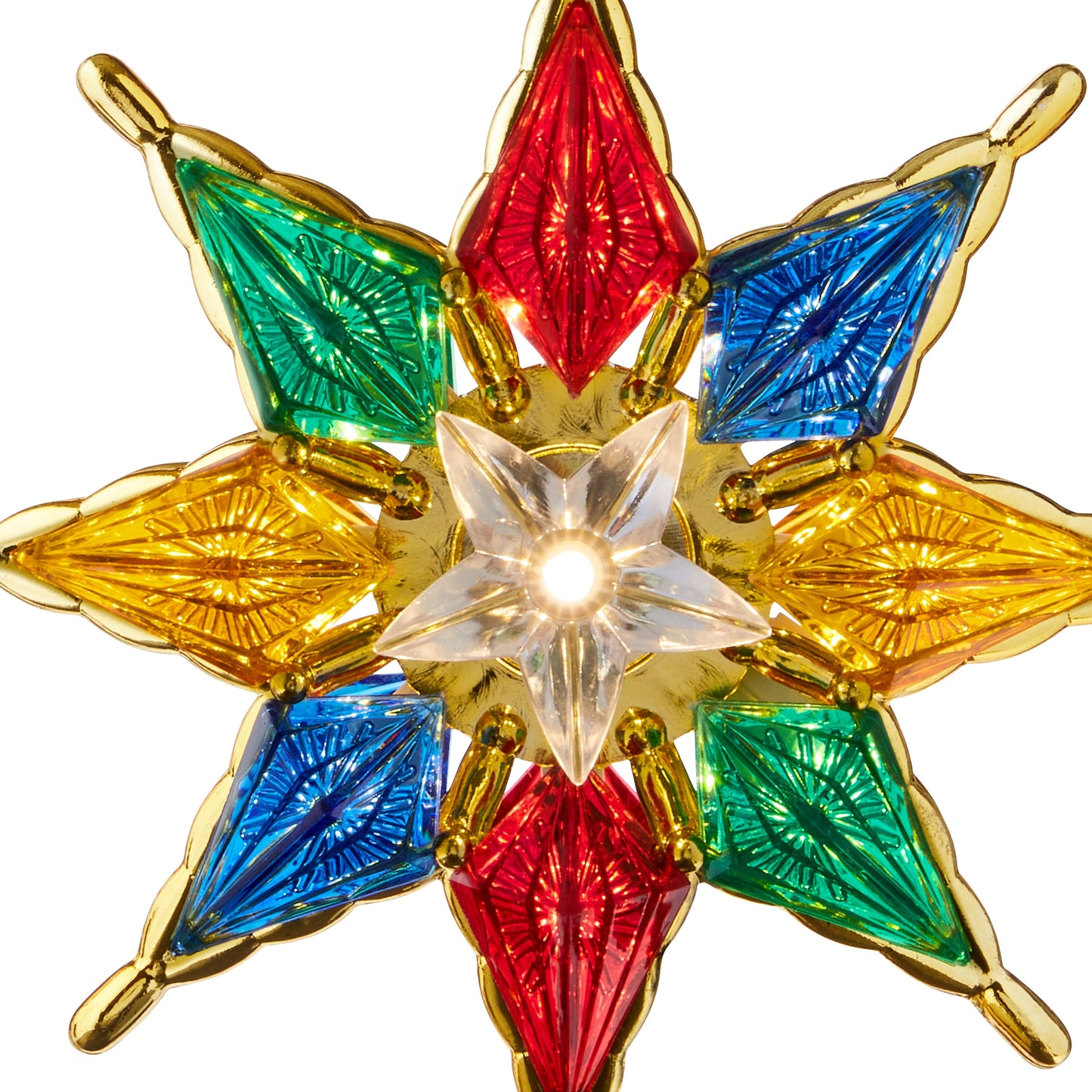 LED Star Christmas Tree Topper, Multicolor, 8", by