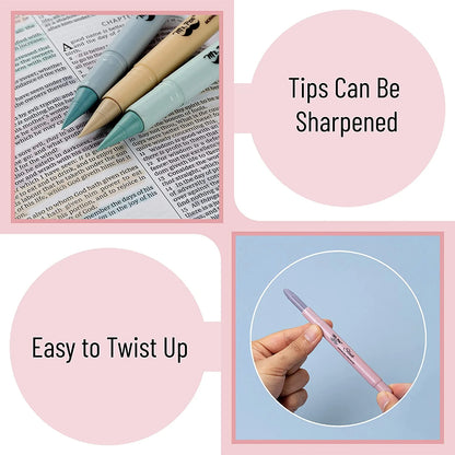 - Gel Highlighter, 8 Pack, Morandi Colors, Bible Highlighters No Bleed, No Bleed Highlighters