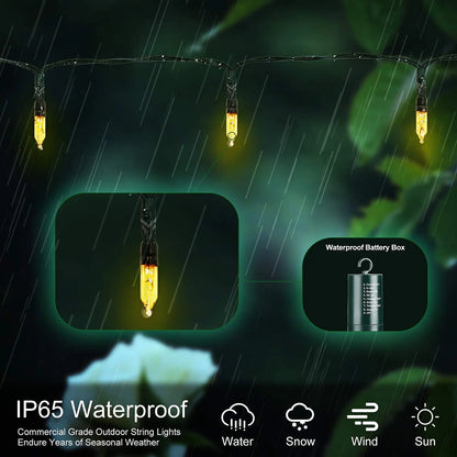 Christmas Lights, Battery Operated String Lights 100 LED 33Ft Mini Lights for Christmas Tree Wreath Party Christmas Decor, Warm White