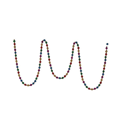 9' Multi Glitter Beaded Garland