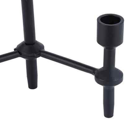 Better Homes & Garden 6" Black Cast Iron Pillar Taper Candle Holder Candelabra