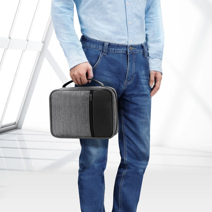 Bible Cover, Carrying Book Case Church Bag Bible Protective with Handle and Zippered Pocket, Perfect Gift for Men Women Father, Gray