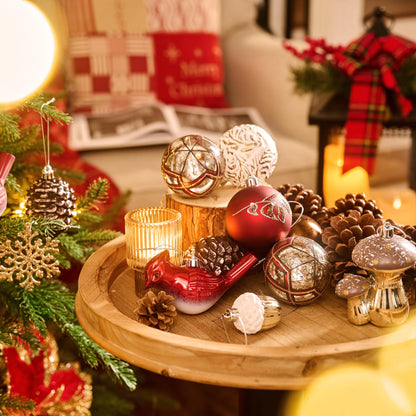 70Ct Fall Ornaments, Shatterproof Harvest Hanging Ball Decorations Bulk for Home Decor and Celebration Thanksgiving Celebration Party