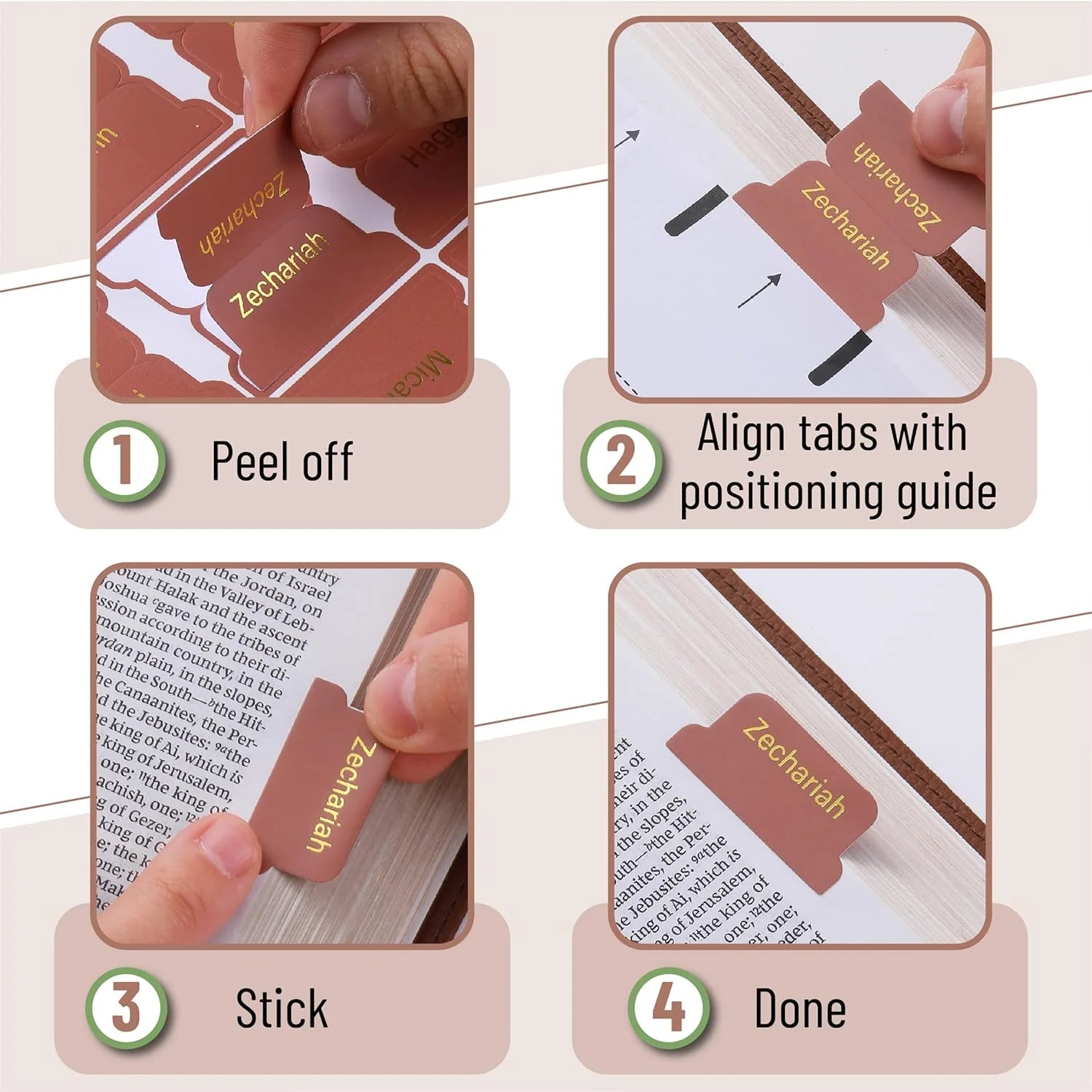 - Bible Tabs, 75 Tabs, Metallic Gold Lettering Bible Tabs for Women and Men