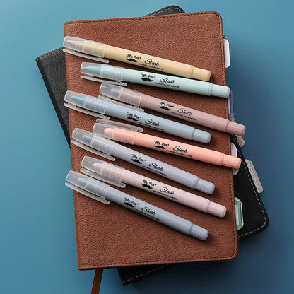 - Gel Highlighter, 8 Pack, Morandi Colors, Bible Highlighters No Bleed, No Bleed Highlighters