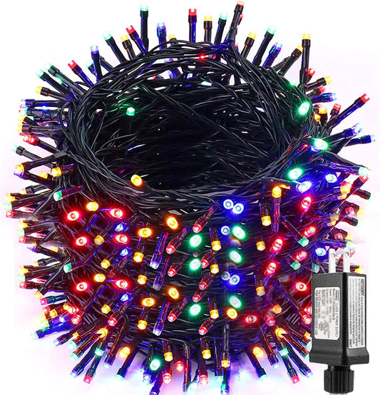Christmas Lights, Low Voltage 98.4Ft 300 LED Christmas Lights - with 30V UL Certified Power Supply Adapter String Lights for Indoor, Wedding and Holiday Decorations (Multi-Color)